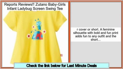 Consumer Reviews Zutano Baby-Girls Infant Ladybug Screen Swing Tee