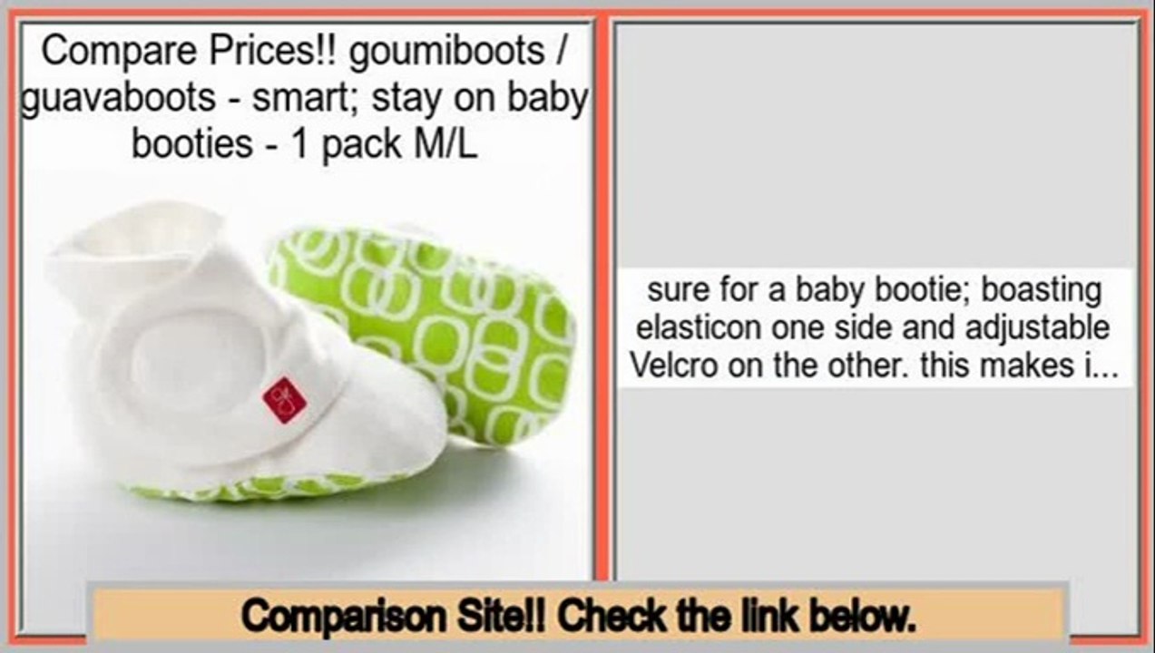Comparison goumiboots / guavaboots - smart; stay on baby booties - 1 pack M/L
