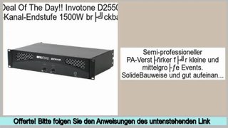 Die besten Angebote Invotone D2550 2-Kanal-Endstufe 1500W brückbar