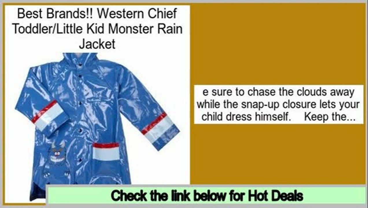 Best Value Western Chief Toddler/Little Kid Monster Rain Jacket