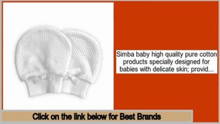 Best Value Simba Lion 100% Pure Cotton Breathable Baby Scratch Mittens Gloves - One Size