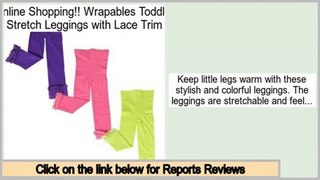 Cheapest Wrapables Toddler Stretch Leggings with Lace Trim