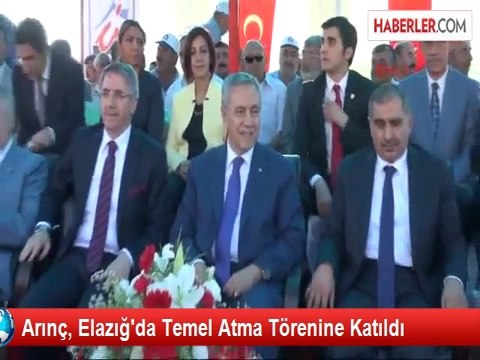 Arınç, Elazığ'da Temel Atma Törenine Katıldı