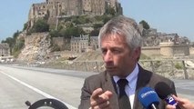 Ouverture du pont-passerelle du Mont-Saint-Michel : réaction de Laurent Beauvais, pdt région Basse-Normandie