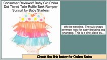 Comparison Baby Girl Polka Dot Tiered Tulle Ruffle Tank Romper Sunsuit by Baby Starters