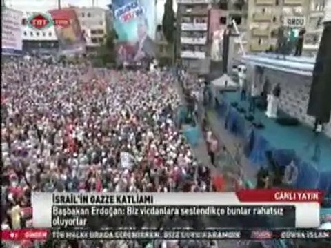 Başbakan Erdoğan Ordu'da Halka Hitap Ediyor. Başbakan Erdoğan, Ordu Mitinginde İsrail'in Gazzeye Yönelik Saldırılarını Eleştirdi