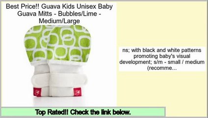 Online Shopping Guava Kids Unisex Baby Guava Mitts - Bubbles/Lime - Medium/Large