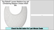 Efficient Lauren Madison boy girl Christening Baptism Unisex Infant Bib
