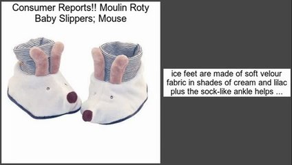 Reports Best Moulin Roty Baby Slippers; Mouse