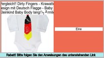 Beste Bewertungen Dirty Fingers - Krawatte Design mit Deutsch Flagge - Baby & Kleinkind Baby Body lang�rmlig