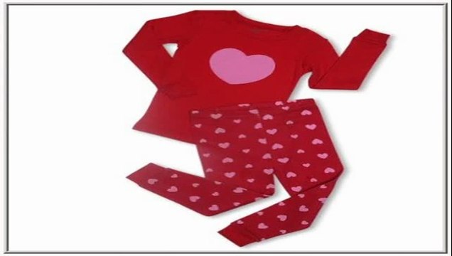Better Price Leveret 'Hearts' 2 Piece Pajama Set 100% Cotton (Size 6M-5T)