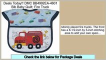Best Brands DMC BB4992EA-4601 Bib Baby Quilt; Fire Truck