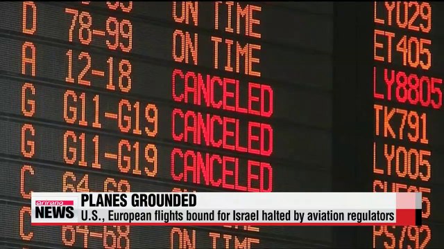 U.S., European flights bound for Israel halted by aviation regulators