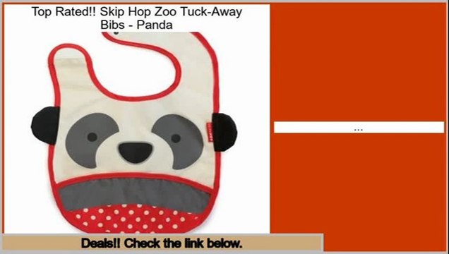 Best Rated Skip Hop Zoo Tuck-Away Bibs - Panda
