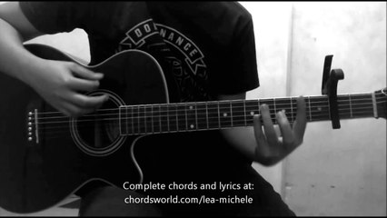 To Find You Chords by Lea Michele - How To Play - chordsworld.com