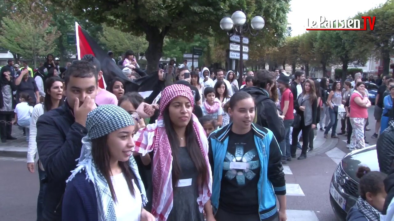 Aulnay-sous-Bois : manifestation dans le calme en soutien aux Palestiniens
