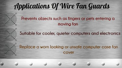 Chrome Wire Fan Guards Protect PC Computer Cooling Fan