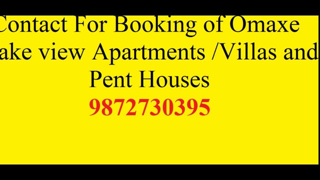 Omaxe The Lake Apartments Chandigarh 9872730395