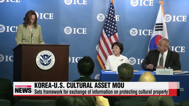 Korea-U.S. sign MOU on protecting, restoring cultural assets