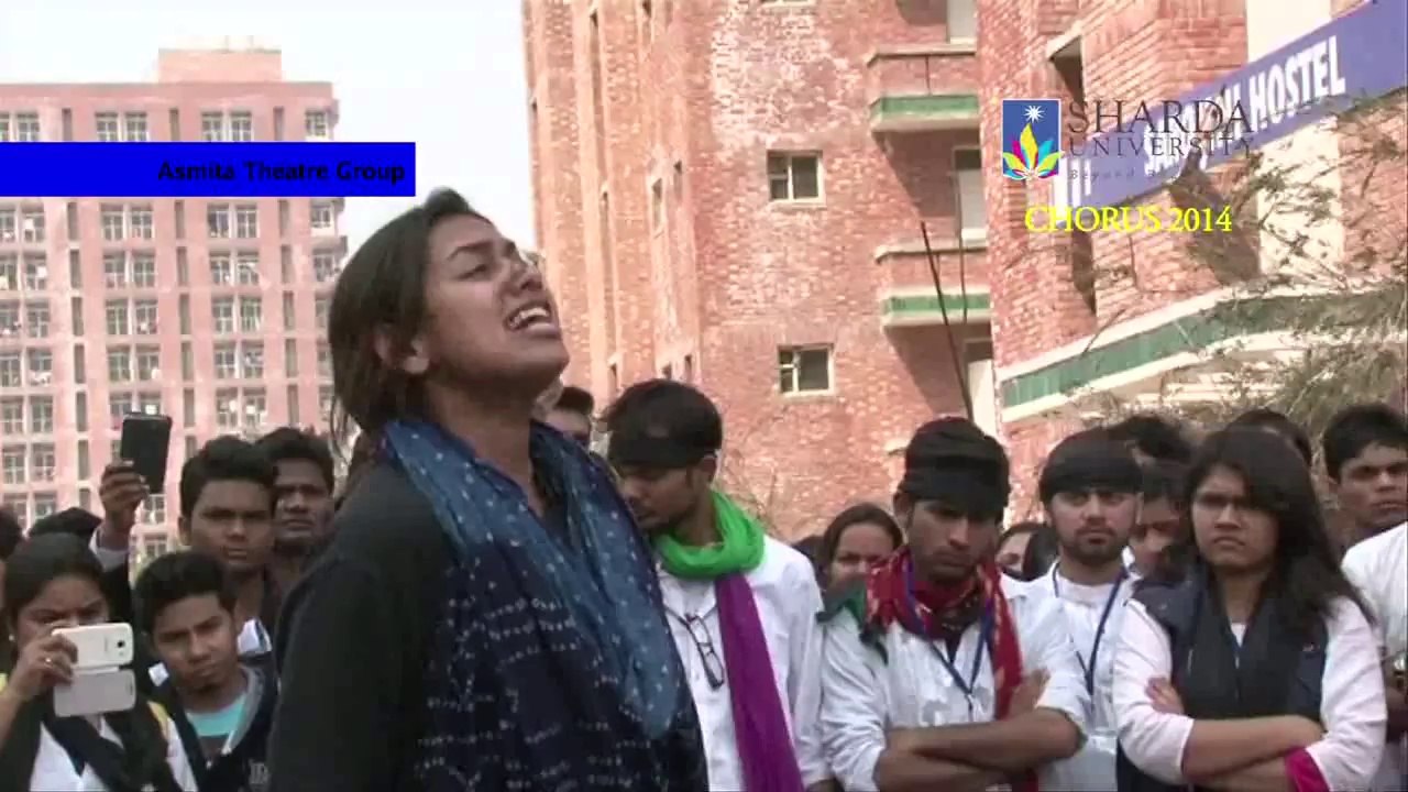 Asmita Theater Group Performing Street Play @ Chorus 2014