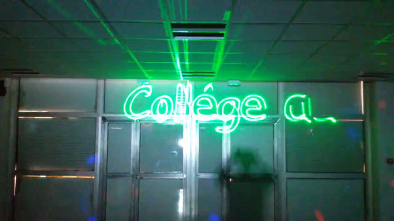Prestation show laser pour le collège du Ruissatel à Aubagne le 27 juin 2014