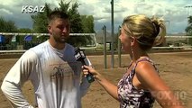 Le footballeur américain Tim Tebow à l'entrainement : machine de guerre!