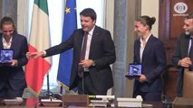 Roma - Palazzo Chigi: Renzi riceve Sara Errani e Roberta Vinci (22.07.14)