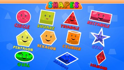 Learn Types Of Shapes - Fun & Educational for Babies, Toddler, Kindergarten Kids