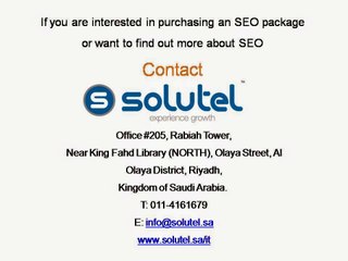 What are the Benefits of SEO?  SEO Company Riyadh, Saudi Arabia - Solutel (1)