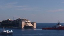 Le départ du Costa Concordia en time-lapse