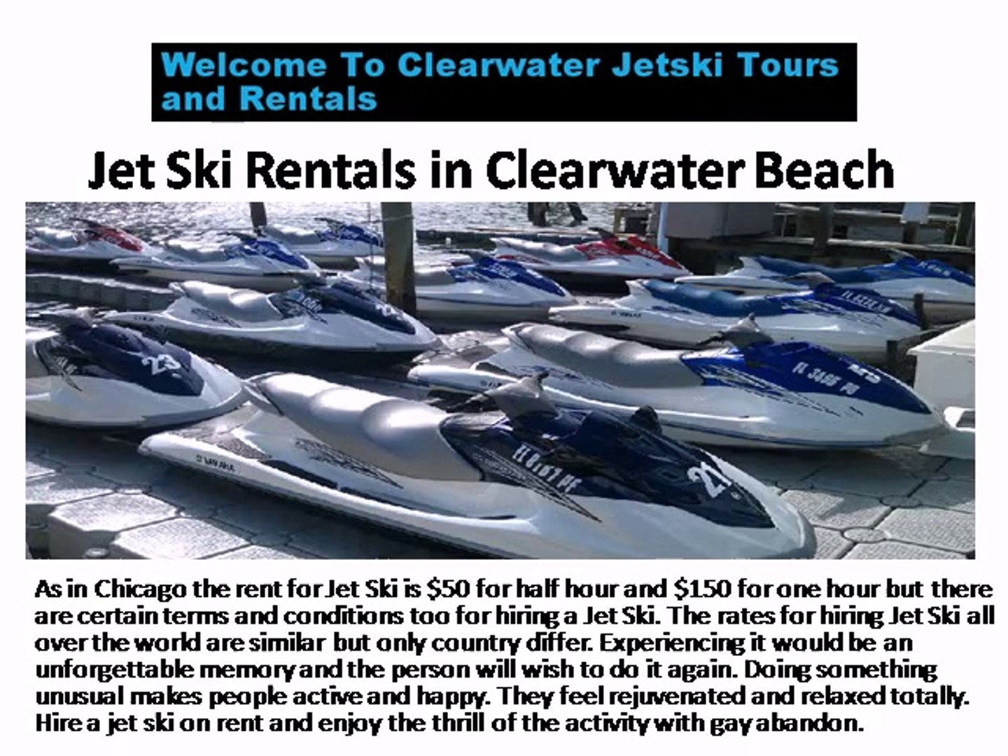 ⁣jet ski rentals Clearwater beach