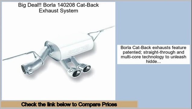 Comparison Borla 140208 Cat-Back Exhaust System