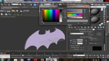 How to create batman logo 3d max tutorial