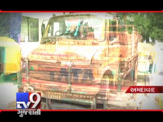 Cop seriously injured after being struck by truck, Ahmedabad - Tv9 Gujarati