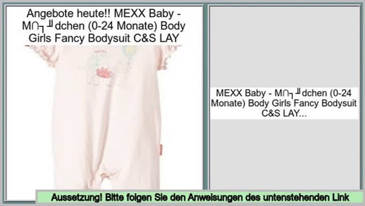 Consumer Reports MEXX Baby - M�dchen (0-24 Monate) Body Girls Fancy Bodysuit C&S LAY