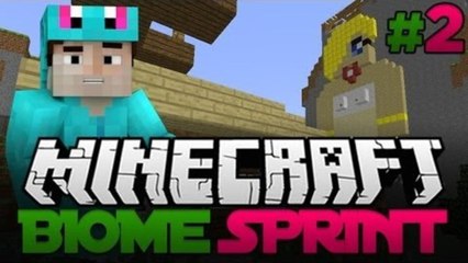 GIANT MILEY CYRUS?? - Minecraft: Biome Sprint [Parkour/ Adventure Map] #2