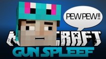 EGG CANNON PEW PEW!! Minecraft: Gun Spleef w/ JeromeASF & Bodil40