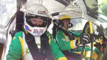 La Porsche de Gilles Nantet au Rallye du Rouergue