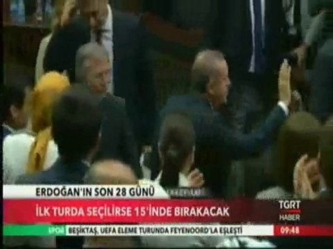 Başbakan ve Cumhurbaşkanı Adayı Recep Tayyip Erdoğan İlk Turda Seçimi Kazanırsa 15 Ağustosta Başbakanlığı Sona Erecek