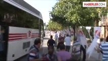 Cumhurbaşkanı adayı ve Başbakan Erdoğan, Adana'ya geldi