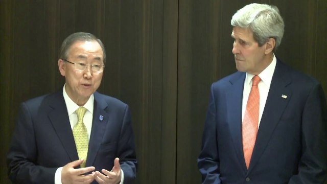 Kerry e Ban: negociações exigem mais tempo