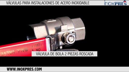 Válvulas de presión de acero inoxidable.