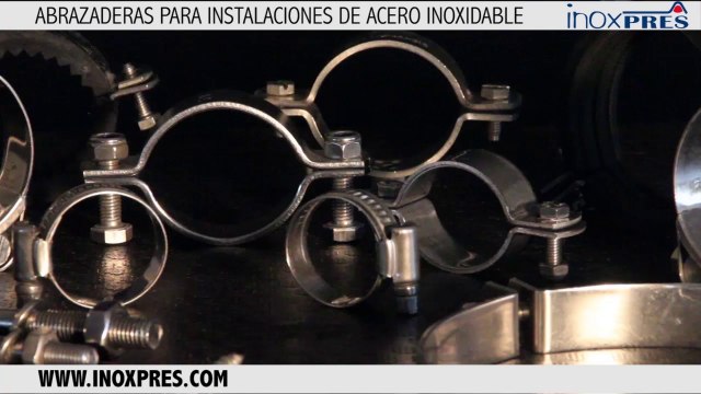 Abrazadera acero inoxidable.