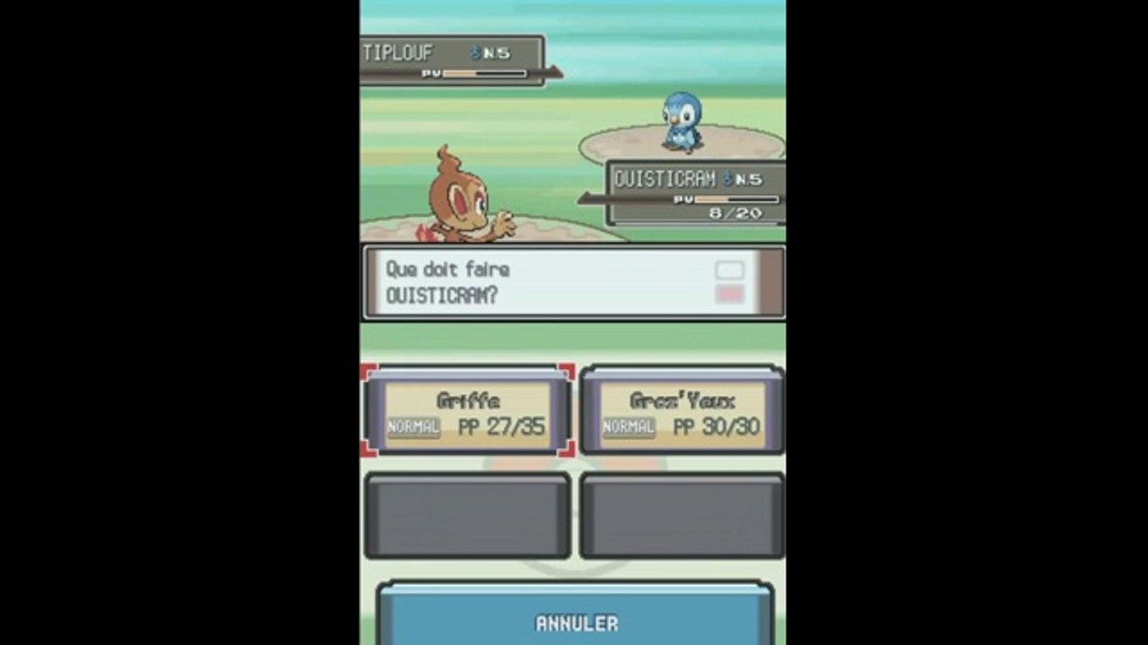 Pokémon version Platine : Mon premier Pokémon
