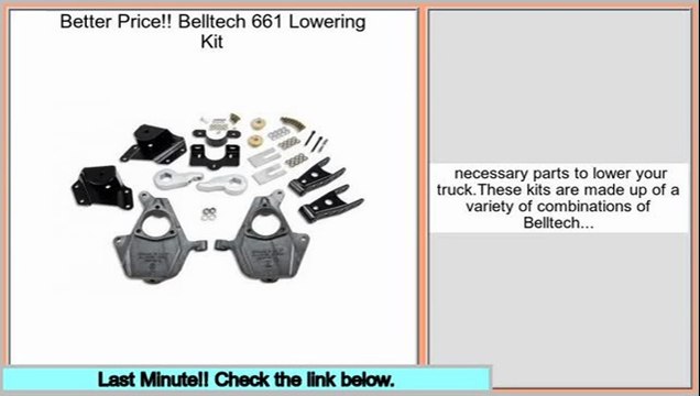 Reports Reviews Belltech 661 Lowering Kit