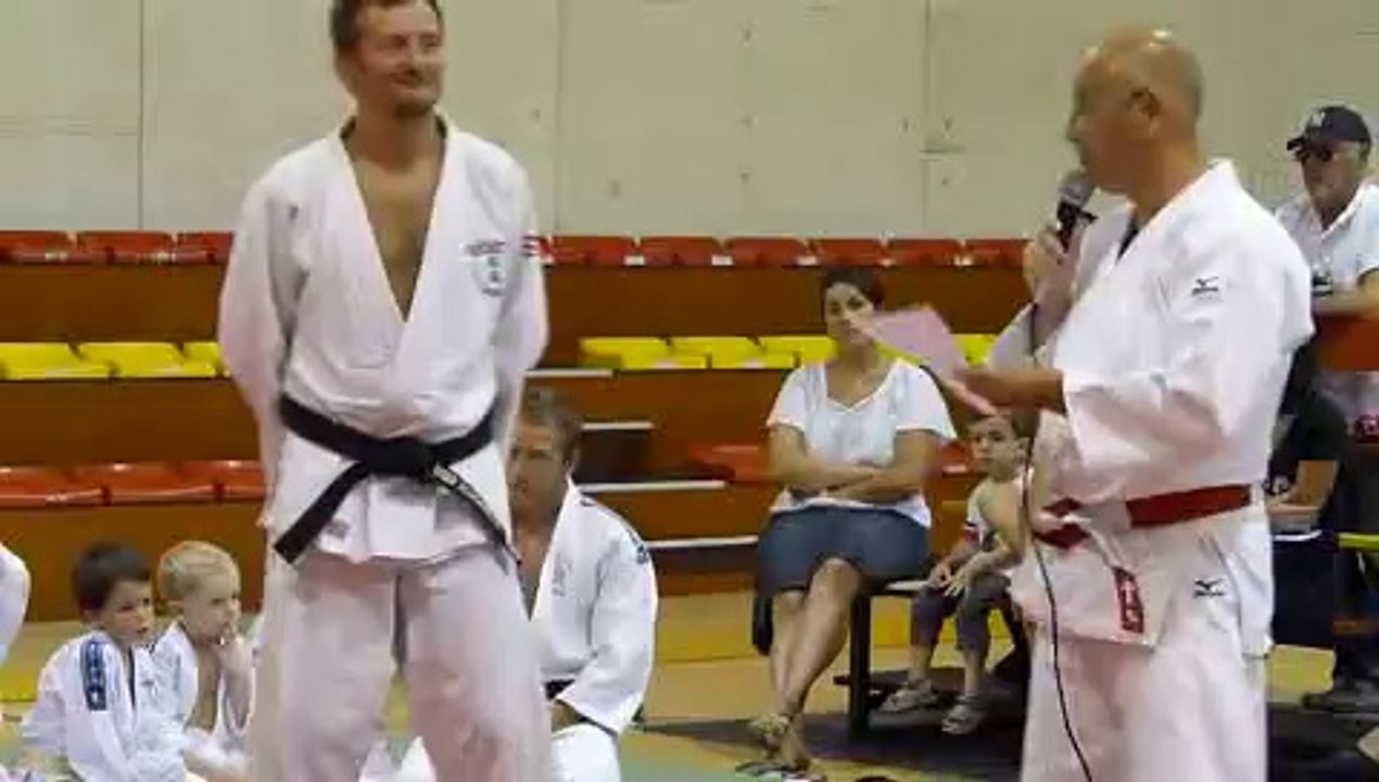 Remise 4ème dan à Fred Scarabello