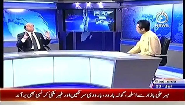 Live with Talat (Exclusive Interview With Sardar Latif Khosa) – 23rd July 2014