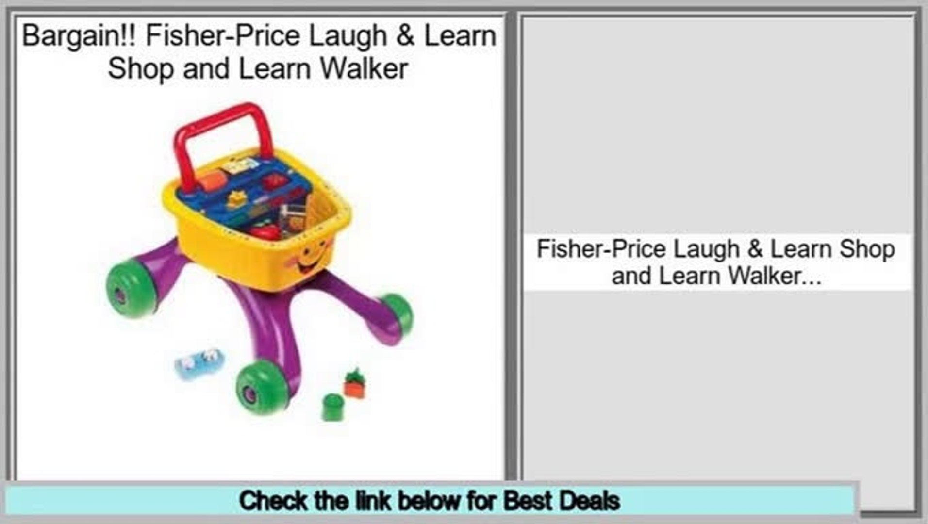 fisher price shop and learn