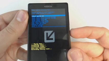 Nokia X hard reset