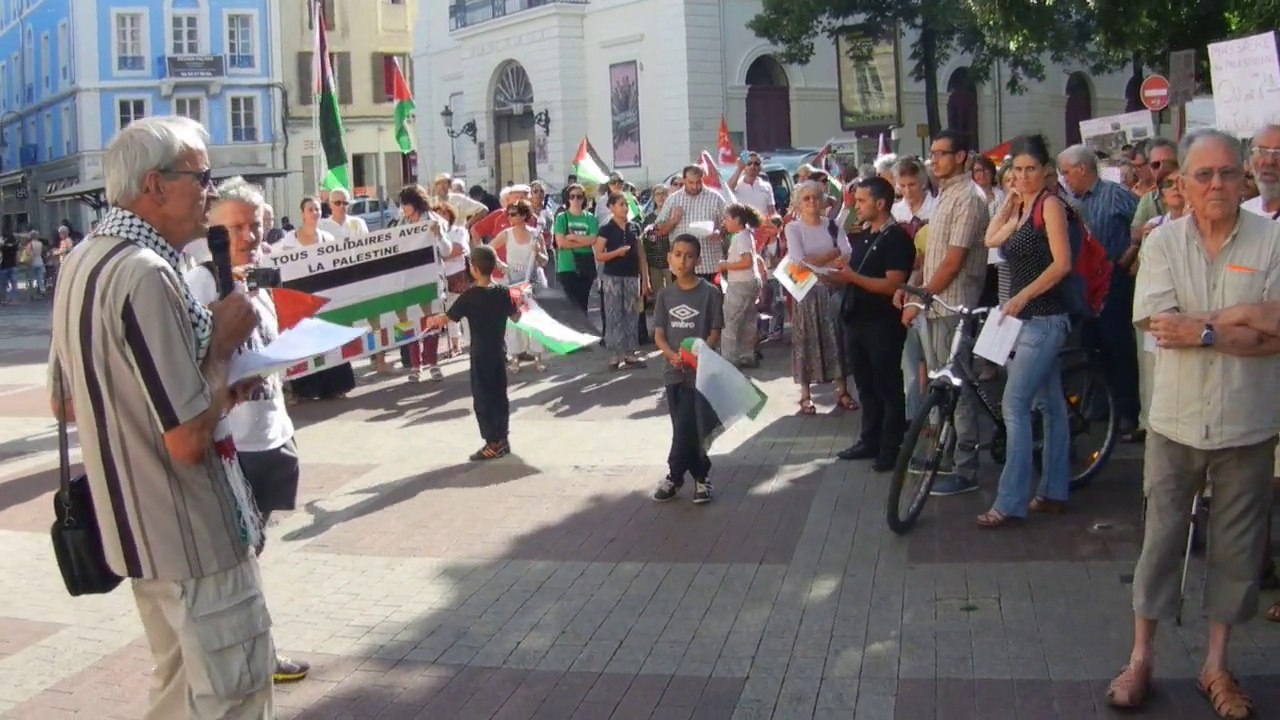 MANIFESTATION VALENTINOISE POUR L'ARRET DES MASSACRES A GAZA